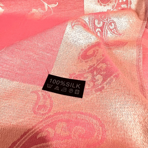 Silk Shawl Wrap Coverup - Picture 2 of 3